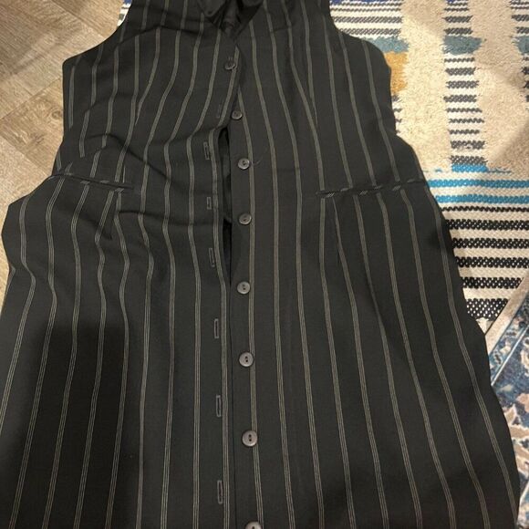 Casual Corner black button down dress 4 - Picture 3 of 7